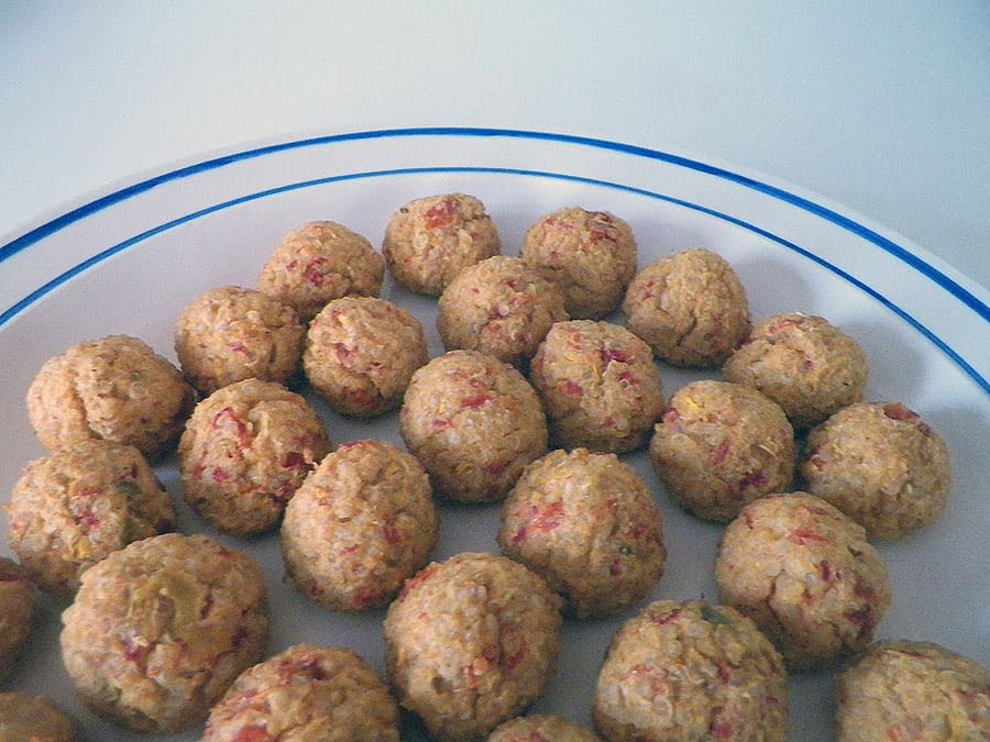 Homemade Southwest Quinoa Meatless Meatballs Gluten Free And